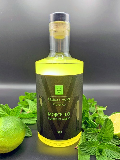 MOJICELLO "liqueur de citron vert et menthe"